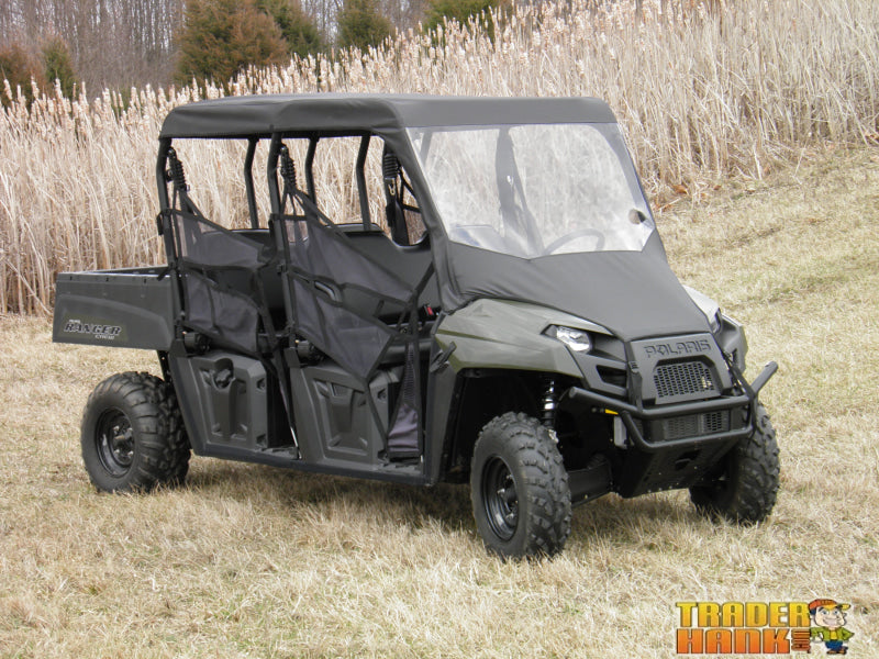 Polaris Ranger Crew 570 Mid Size - 4 Passenger - Vinyl Windshield/Top Combo | UTV Accessories - Free shipping