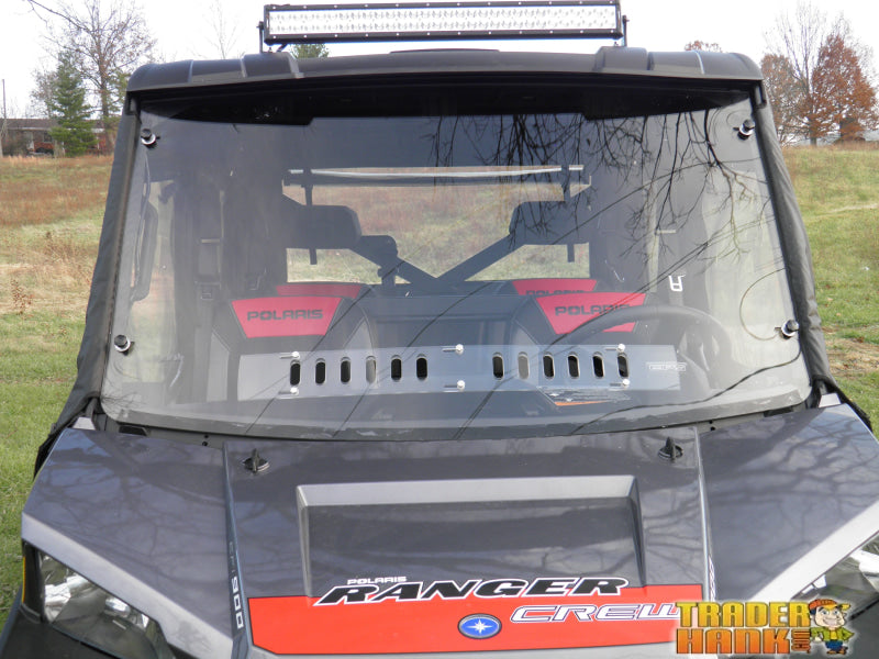 Polaris Ranger Crew 900 -1 Pc Windshield w/Clamp Vent and Hard Coat Options | UTV Accessories - Free shipping