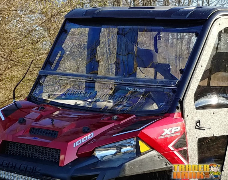Polaris Ranger Crew 900 - 2 Pc Windshield with Vent Clamp and Hard Coat Options | UTV Accessories - Free shipping
