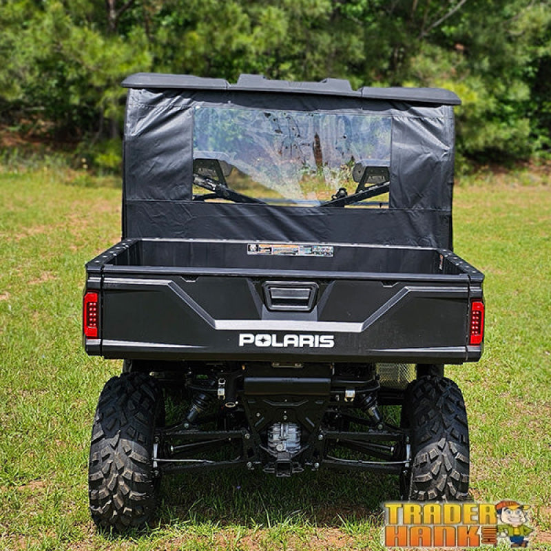 Polaris Ranger Full Size 570 (Round Bars) Soft Door Rear Window Combo with Zipper | Free shipping