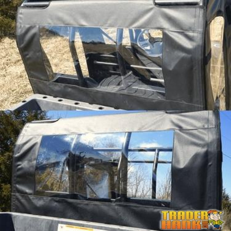 Polaris Ranger Full Size 570 Soft Rear Panel 2016-2021 | RANGER-WINDSHIELD-REAR-570-FULLSIZE-ROUND-BARS-16-21 - Free shipping