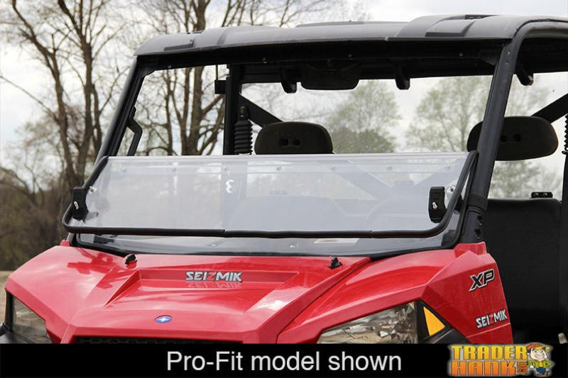 Polaris Ranger Mid-Size 400/500 Round Tube Windshield Versa-Fold (UV Resistant Poly) | UTV ACCESSORIES - Free Shipping