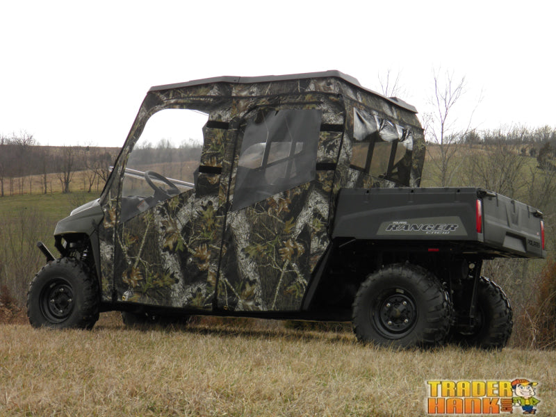 Polaris Ranger Mid-Size Crew - Full Cab Enclosure for Hard Windshield | UTV Accessories - Free shipping