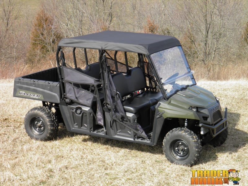 Polaris Ranger Mid-Size Crew - Vinyl Windshield/Top Combo | UTV Accessories - Free shipping