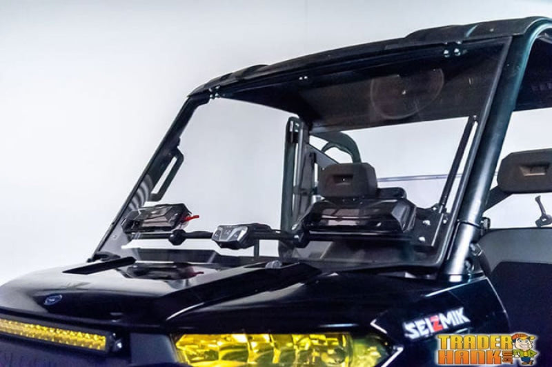 Polaris Ranger Mid Size EV/ION/ ETX Flip-Up Vented Scratch Resistant Windshield 2015-2021 |