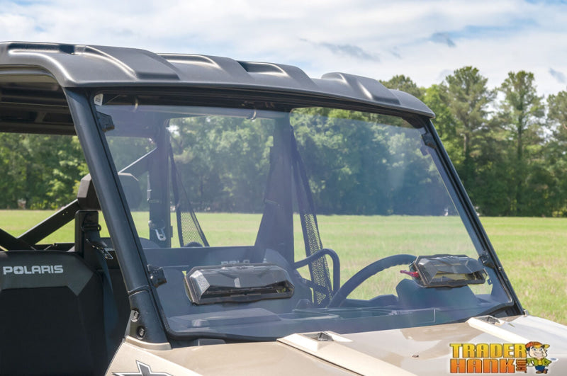 Polaris Ranger Midsize ETX Seizmik Toolless Versa-Vent Hard Coated Front Windshield | Free shipping