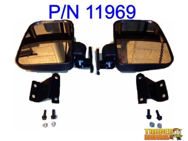 Polaris Ranger with Pro Fit Cage Folding Mirror Set | UTV ACCESSORIES - Free Shipping