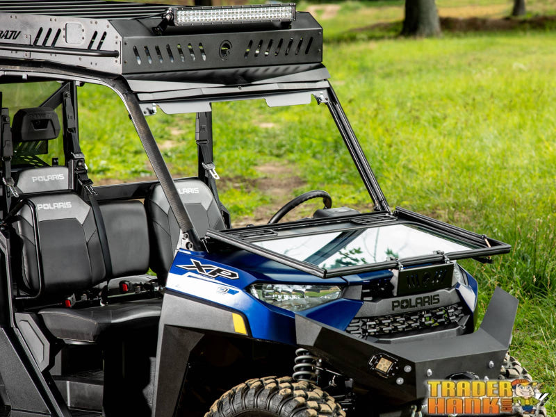 Polaris Ranger XP 1000 Flip Down Glass Windshield | Free shipping