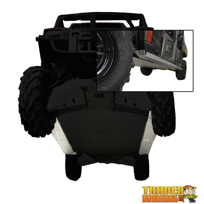 Polaris Ranger XP 1000 Trail Boss Crew Ricochet 4-Piece Aluminum Rock Slider Set | UTV Skid Plates - Free shipping