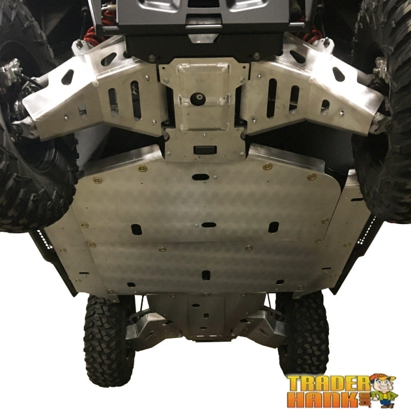 Polaris Ranger XP 1000 Trail Boss Ricochet 10-Piece Complete Aluminum or UHMW Skid Plate Set | Free shipping