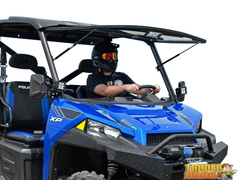 Polaris Ranger XP 900 Scratch Resistant Flip Windshield | Free shipping