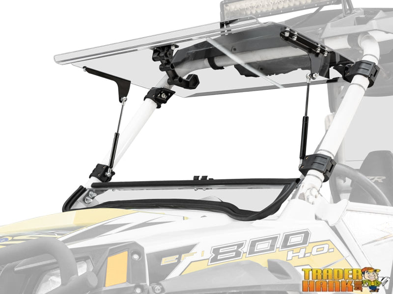 Polaris RZR Scratch Resistant Flip Windshield | Free shipping