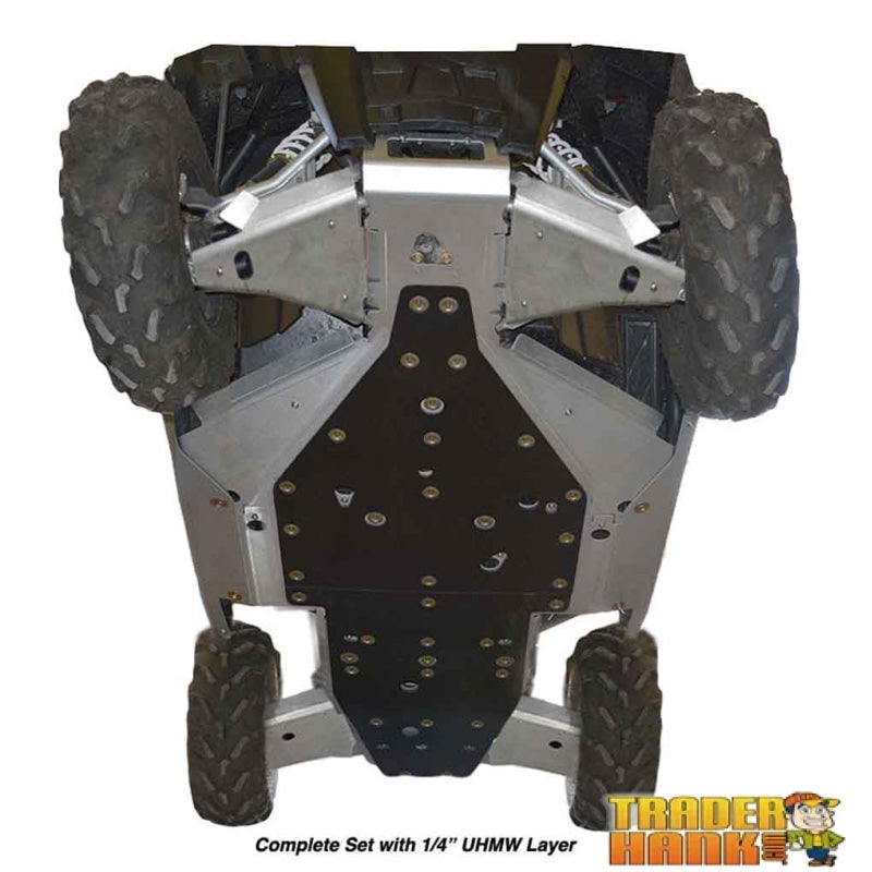 Polaris RZR Trail S Premium and Ultimate Ricochet 10-Piece Complete Aluminum or UHMW Skid Plate Set | UTV Accessories - Free shipping