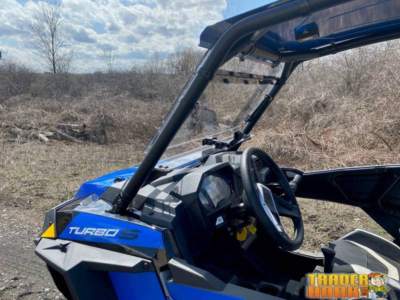 Polaris RZR Turbo S Hard Coated Flip Up Windshield | UTV Accessories - Free shipping
