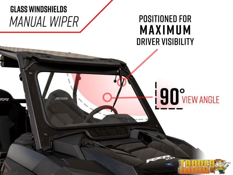 Polaris RZR XP 1000 Glass Windshield | Free shipping