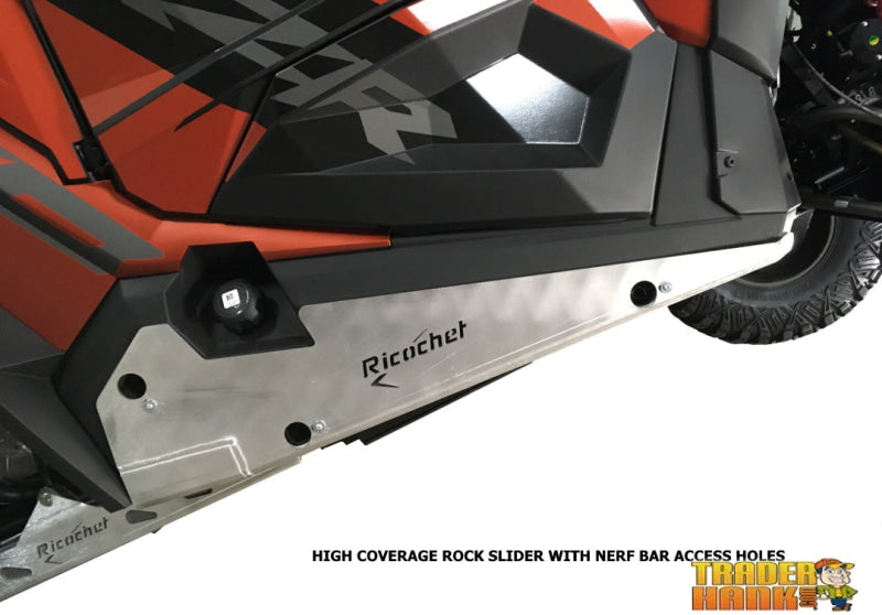 Polaris RZR XP 1000 Highlifter Ricochet 2-Piece Aluminum Rock Slider Set - 2022 | Free shipping