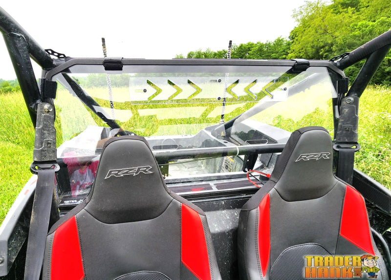 Polaris RZR XP 1000 Rear Windshield with Vent Options | UTV Accessories - Free shipping