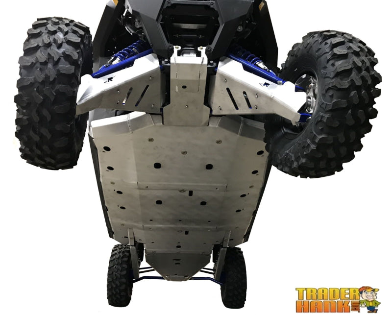 Polaris RZR XP Pro 4 Ricochet 11-Piece Complete Aluminum or 13 Piece UHMW Skid Plate Set | Polaris RZR 1000 Skid Plates - Free Shipping
