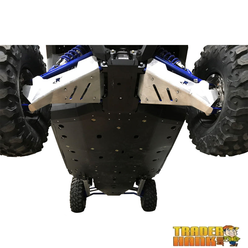 Polaris RZR XP Pro 4 Ricochet 11-Piece Complete Aluminum or 13 Piece UHMW Skid Plate Set | Free shipping