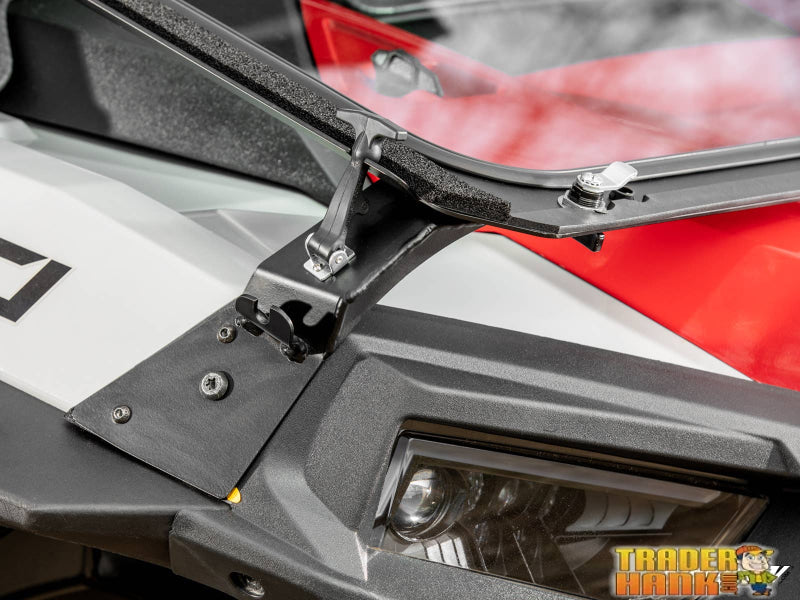 Polaris RZR XP Turbo Flip Down Glass Windshield | Free shipping