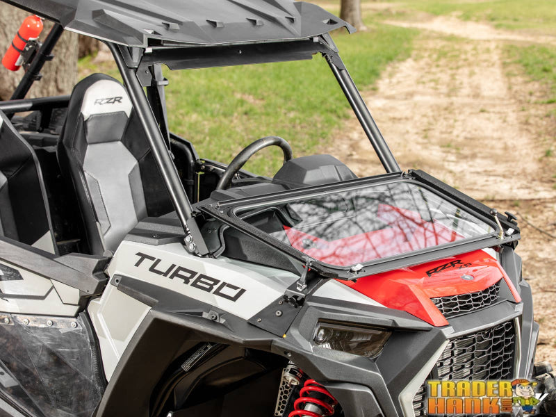 Polaris RZR XP Turbo Flip Down Glass Windshield | Free shipping