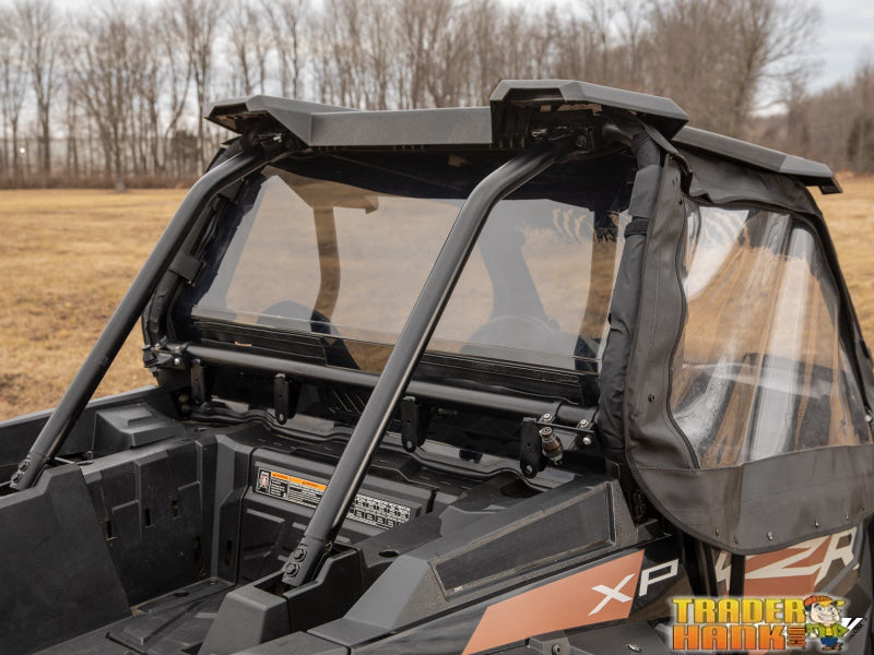 Polaris RZR XP Turbo Rear Vented Windshield | UTV Accessories - Free shipping