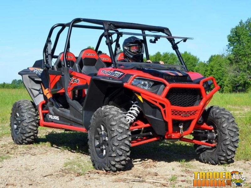 Polaris RZR XP Turbo Scratch Resistant Flip Windshield | SUPER ATV WINDSHIELDS - Free Shipping