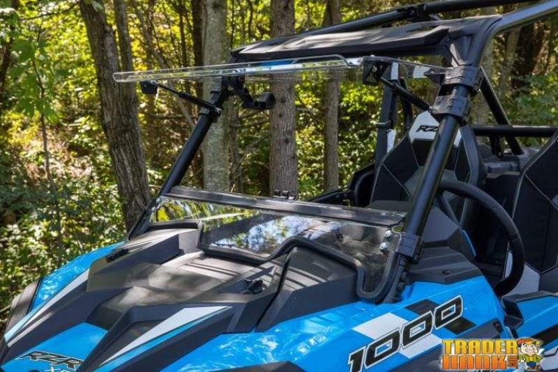 Polaris RZR XP Turbo Scratch Resistant Flip Windshield | SUPER ATV WINDSHIELDS - Free Shipping