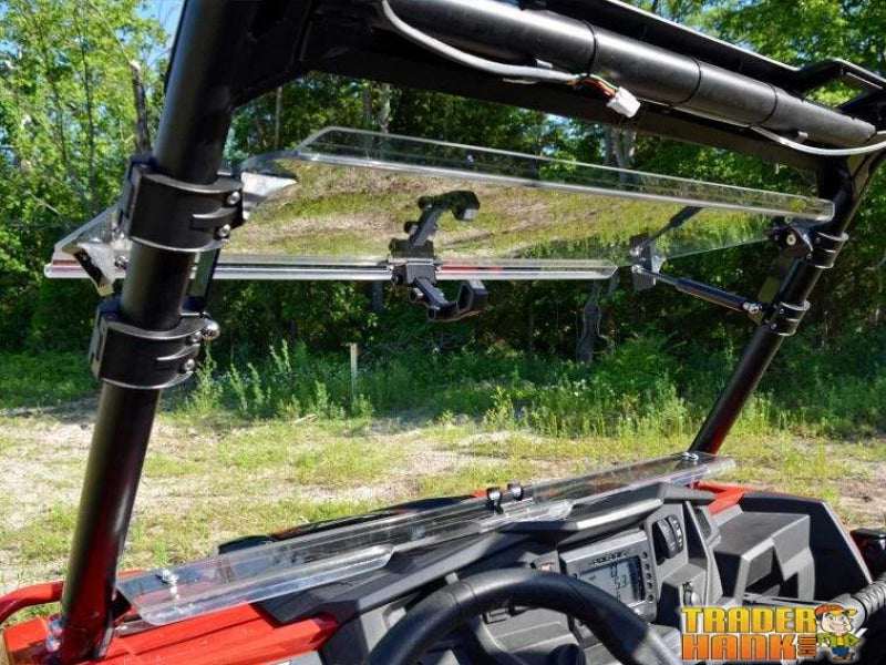 Polaris RZR XP Turbo Scratch Resistant Flip Windshield | SUPER ATV WINDSHIELDS - Free Shipping
