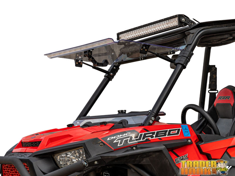 Polaris RZR XP Turbo Scratch Resistant Flip Windshield | Free shipping