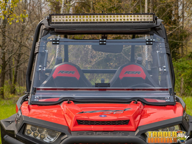 Polaris RZR XP Turbo Scratch Resistant Flip Windshield | Free shipping