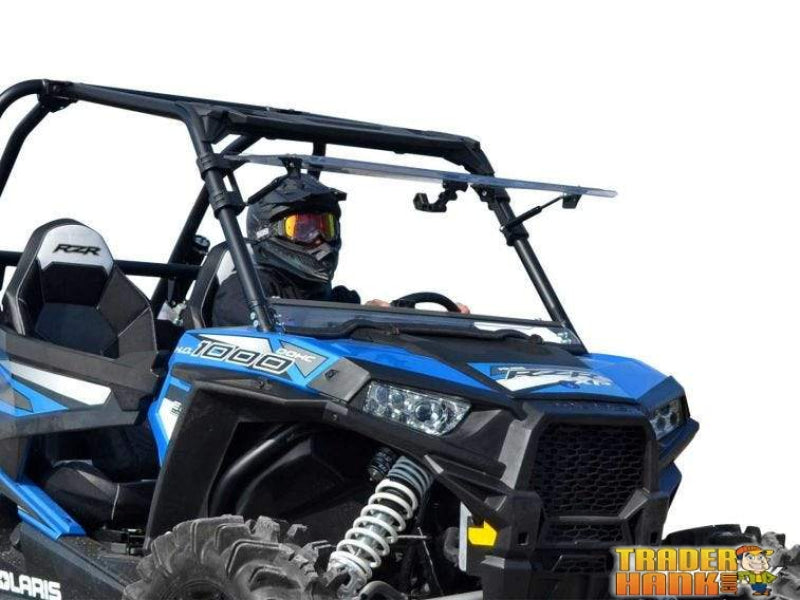 Polaris RZR XP Turbo Scratch Resistant Flip Windshield | SUPER ATV WINDSHIELDS - Free Shipping