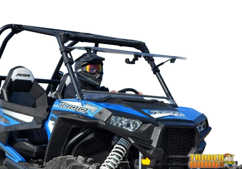 Polaris RZR XP Turbo Scratch Resistant Flip Windshield | Free shipping