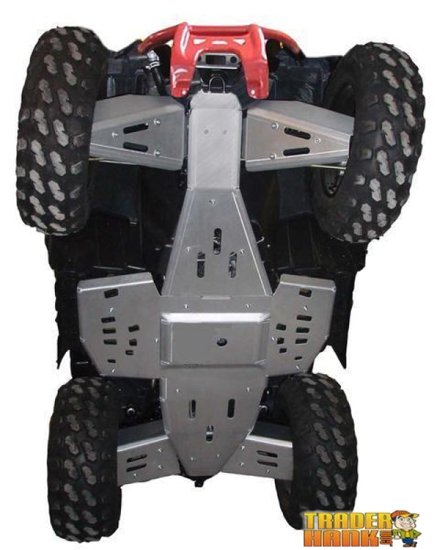 Polaris Scrambler 850 Ricochet 8-Piece Complete Aluminum Skid Plate Set | Ricochet Skid Plates - Free Shipping