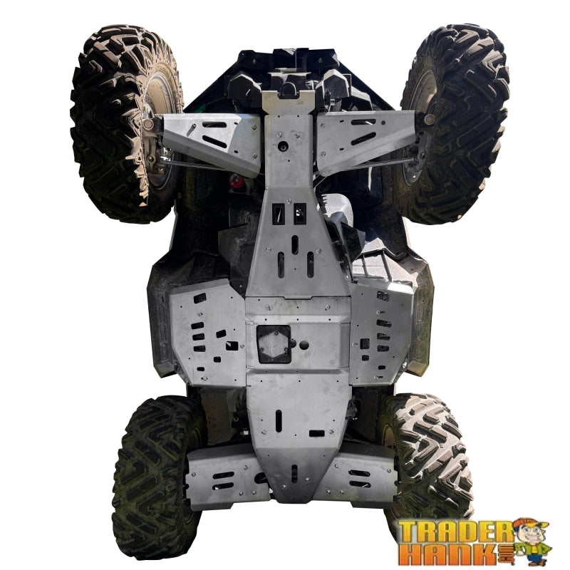 Polaris Sportsman 1000 Base and Trail Model Ricochet 8-Piece Complete Aluminum or with UHMW Layer Skid Plate Set | Free shipping