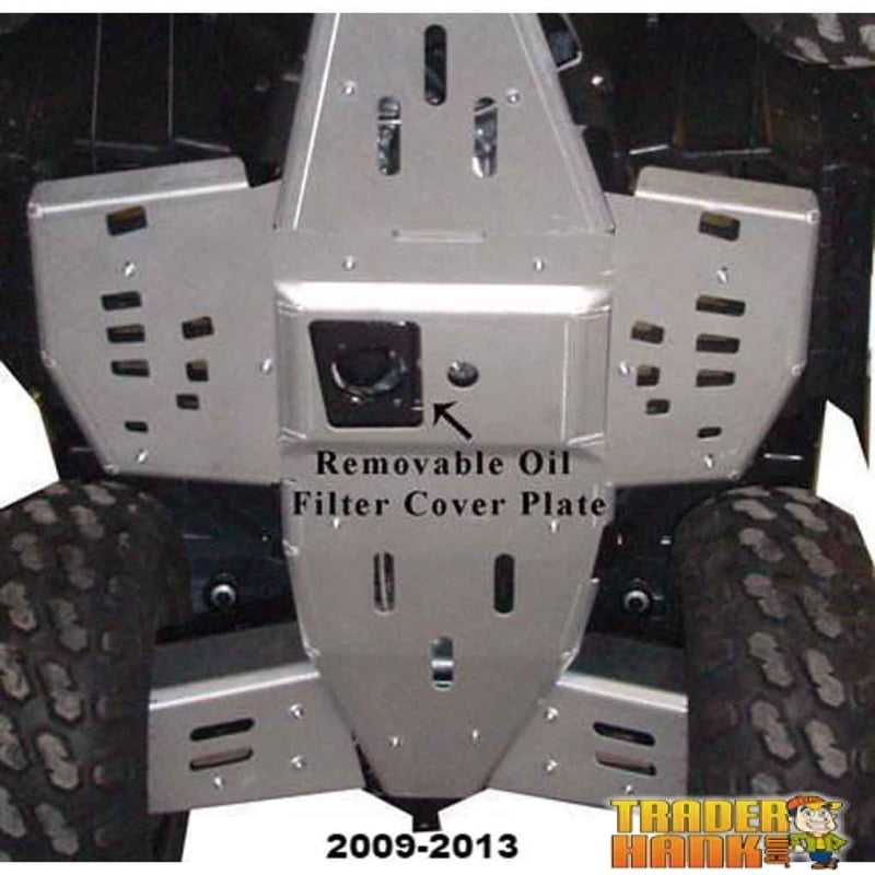 Polaris Sportsman 550 Ricochet 2-Piece Aluminum or with UHMW Layer Full Frame Skid Plate Set | Free shipping
