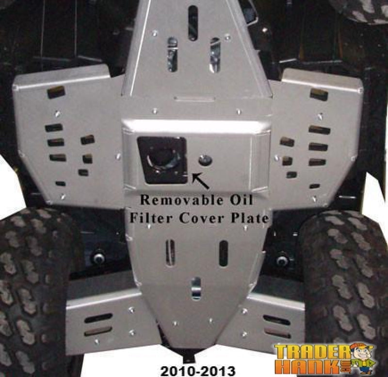 Polaris Sportsman 550 Touring Ricochet 2-Piece Full Frame Aluminum Skid Plate Set | Ricochet Skid Plates - Free Shipping