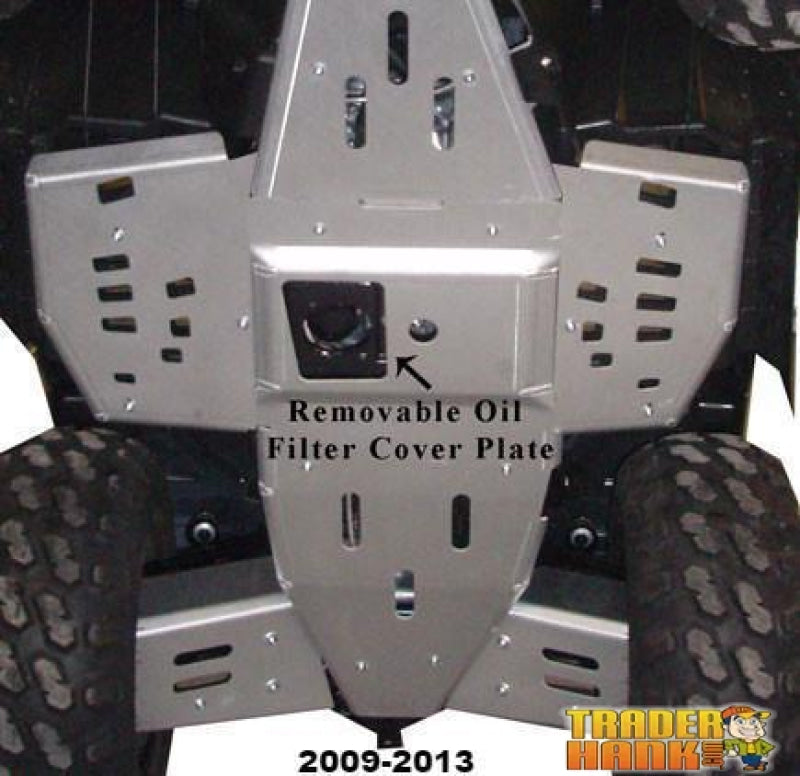 Polaris Sportsman 850 Ricochet 2-Piece Full Frame Aluminum or with UHMW Layer Skid Plate Set | Ricochet Skid Plates - Free Shipping