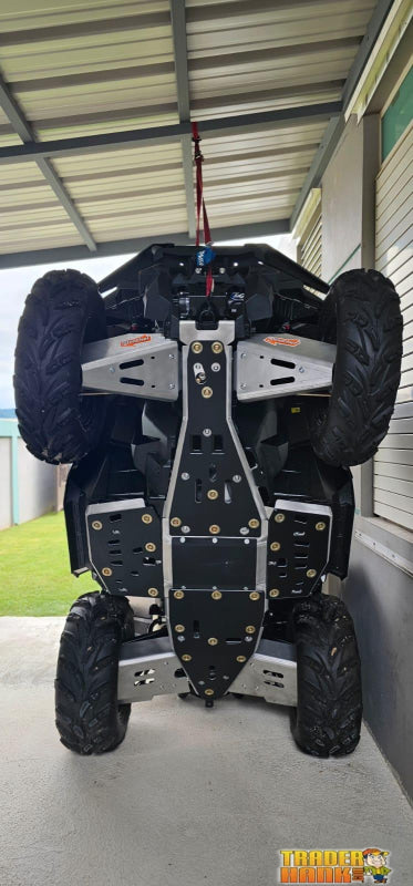 Polaris Sportsman 850 Ricochet 8-Piece Complete Aluminum or with UHMW Layer Skid Plate Set | Free shipping