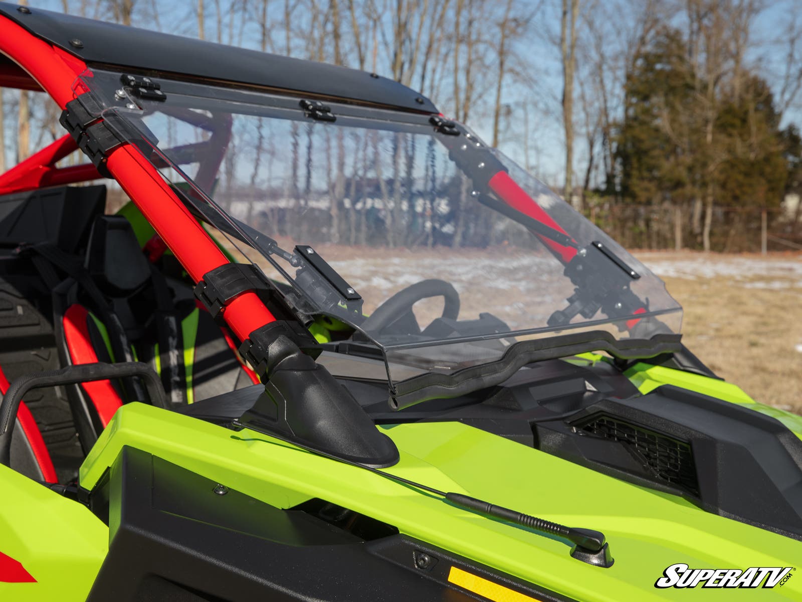 Polaris RZR Pro R Scratch-Resistant Flip Windshield