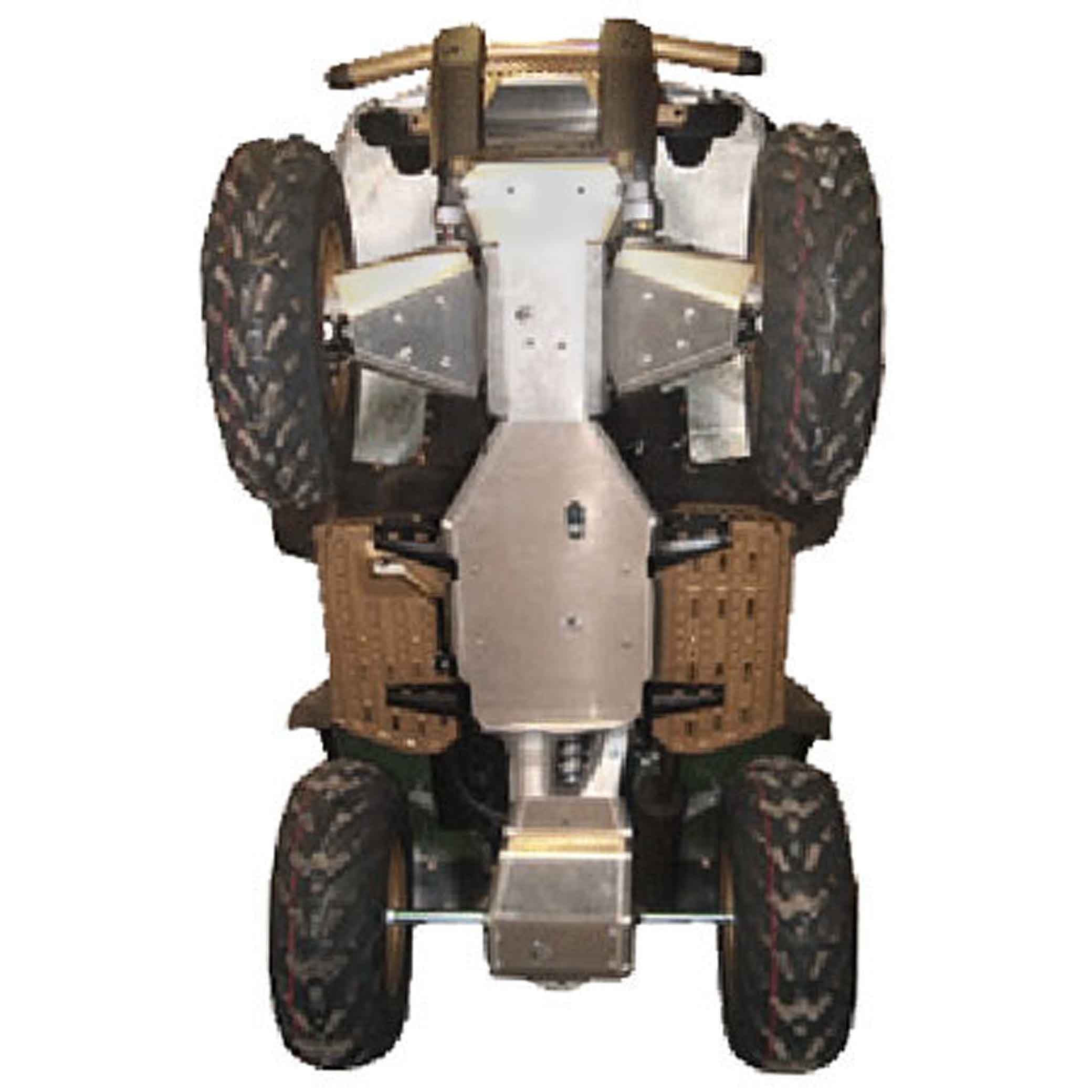 Kawasaki Prairie 700 Ricochet 4-Piece Complete Aluminum Skid Plate Set