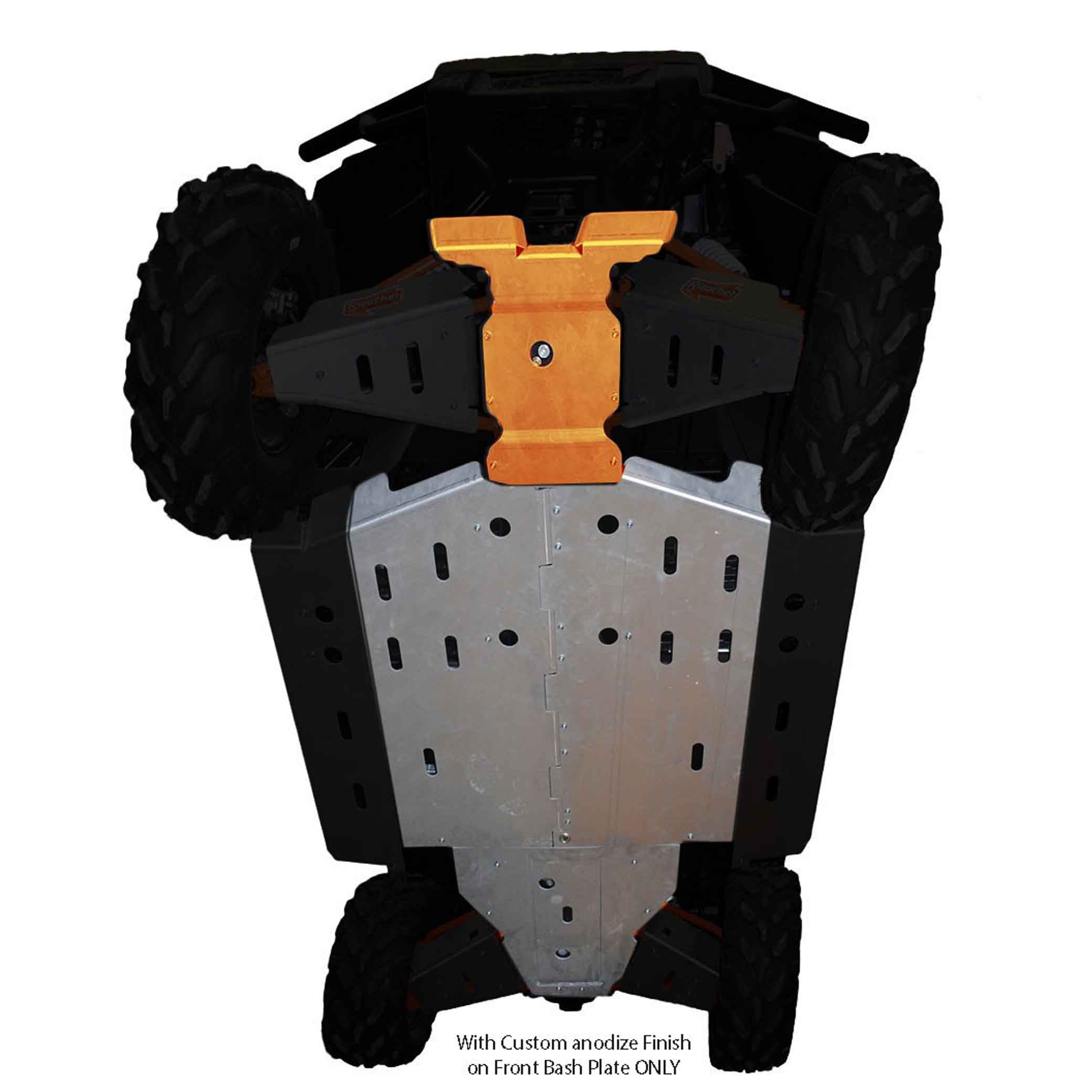 Polaris Ranger Diesel Ricochet 4-Piece Full Frame Aluminum Skid Plate Set