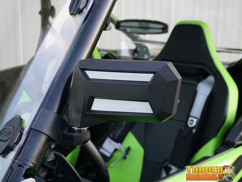 RE-FLEX ADJUSTABLE SIDE MIRRORS W/2 CLAMP (PAIR) | UTV ACCESSORIES - Free shipping