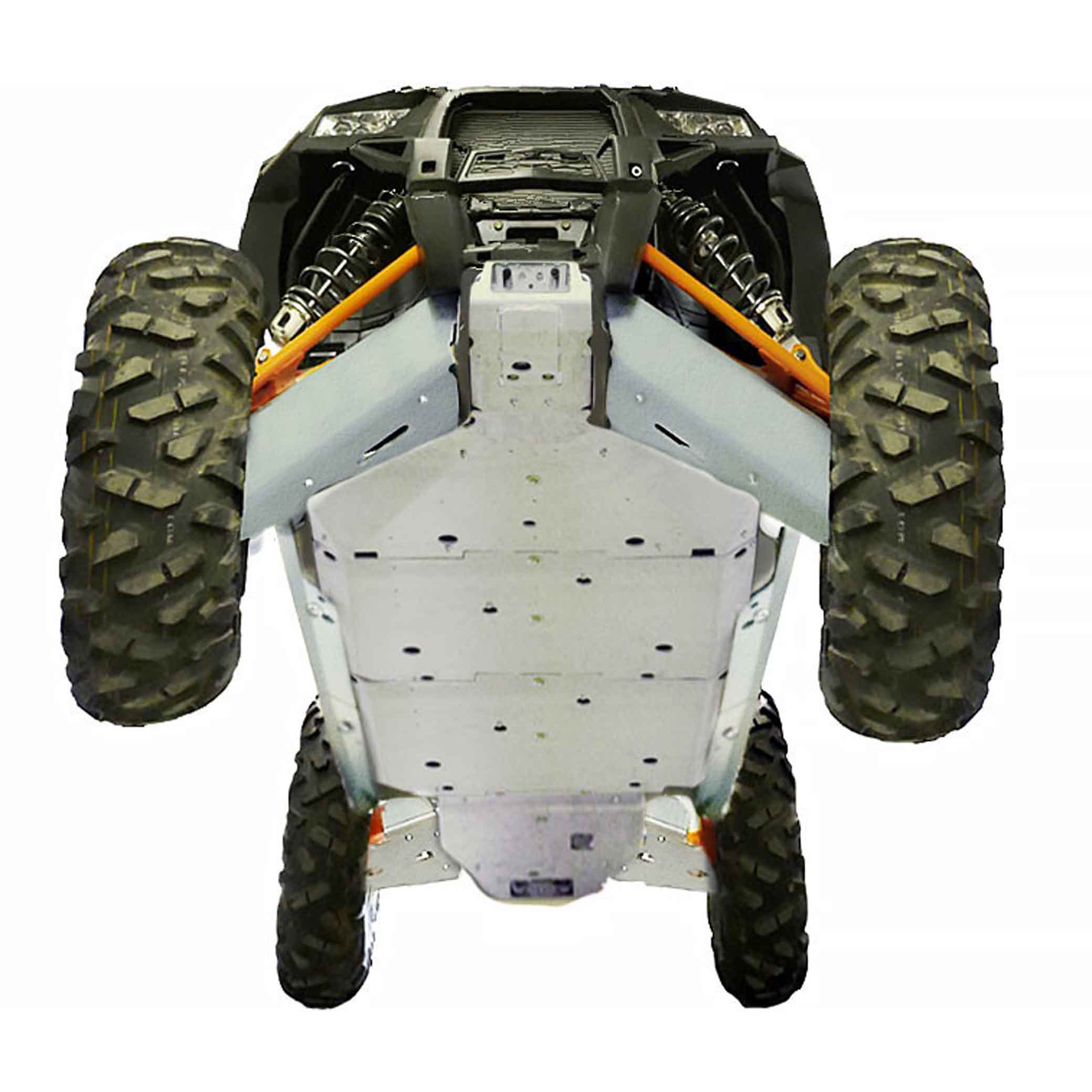 Polaris RZR-4 900 Ricochet 11-Piece Complete Aluminum or UHMW Skid Plate Set