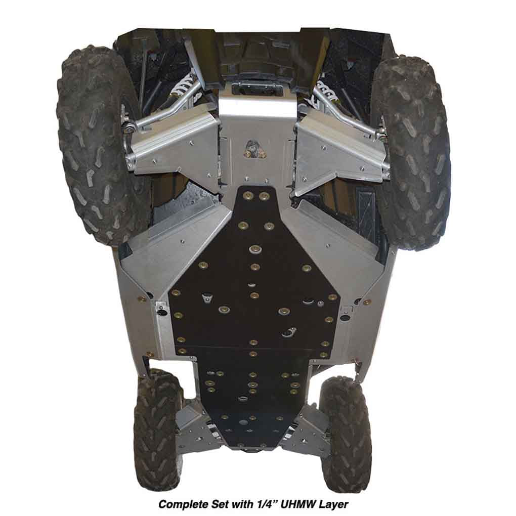 Polaris RZR 900 XC Ricochet 10-Piece Complete Aluminum or UHMW Skid Plate Set