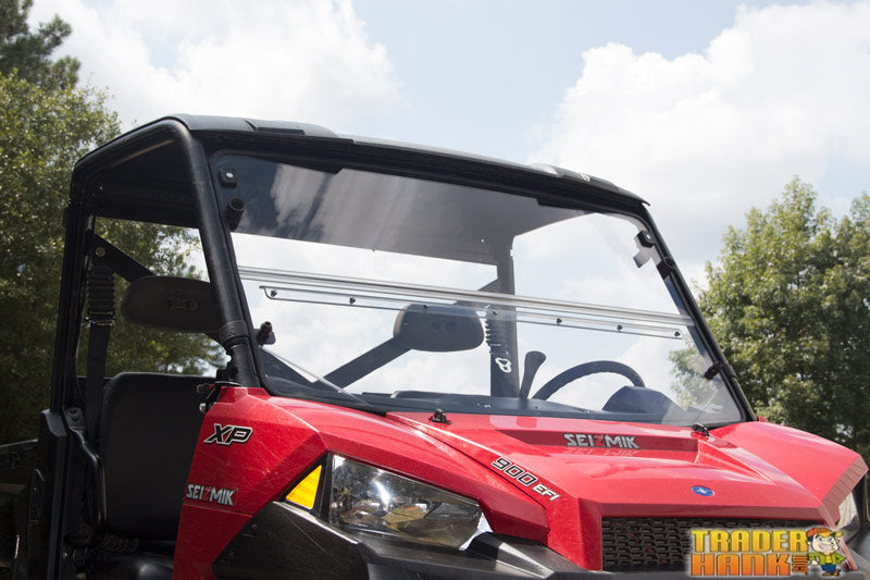 Seizmik Polaris Ranger XP 1000 Crew Versa Fold Windshield - Hard Coated | Free shipping