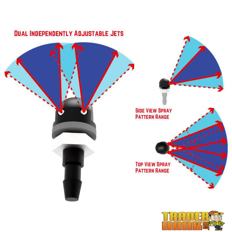 Seizmik UTV Windshield Wiper Washer Kit Fits Hard Coated Polycarbonate Windshields | UTV ACCESSORIES - Free Shipping