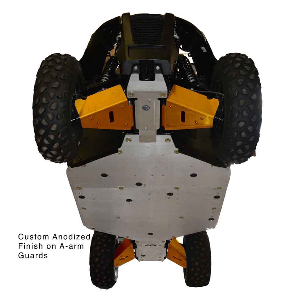 Arctic Cat WildCat Sport Ricochet 8-Piece Complete Aluminum Skid Plate Set