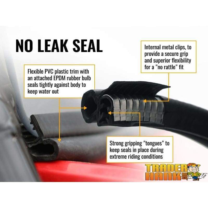 2014-2018 Polaris Ranger 1000 Diesel Scratch Resistant Flip Windshield | SUPER ATV WINDSHIELDS - Free Shipping