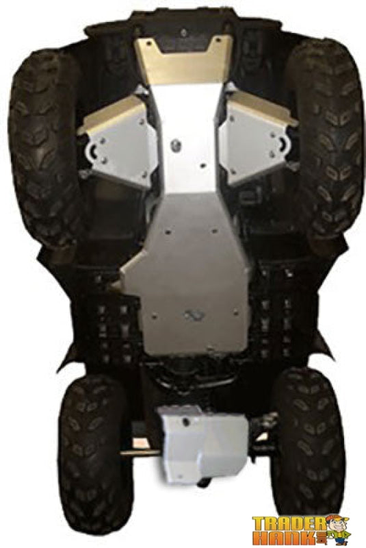 Yamaha Big Bear Straight Axle Model Ricochet 5-Piece Complete Aluminum Skid Plate Set | ATV Skidplates - Free shipping